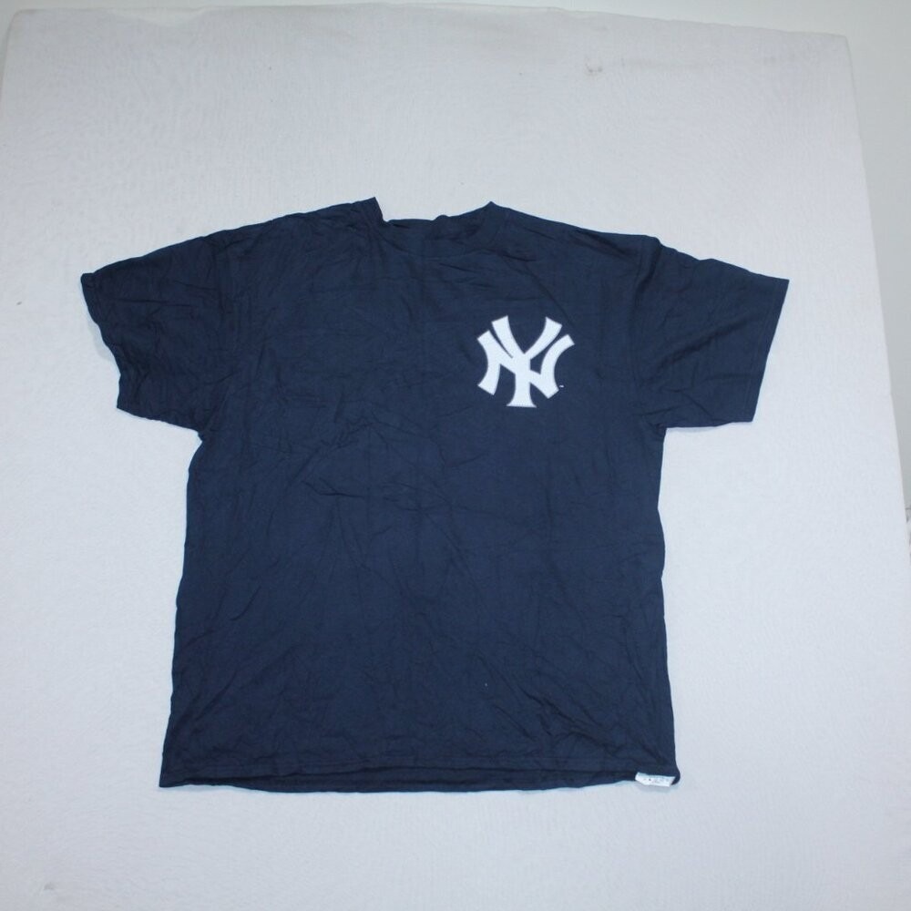 Majestic T-Shirt Mens XL Blue Good Gary Sanchez 24‎ New York Yankees MLB NY Logo